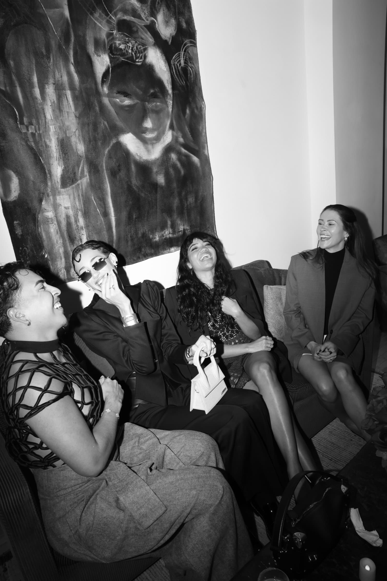 Guests laughing together
